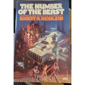 1980‎ Lg. Softbound "The Number of the Beast" by Robert Heinlein, 1st Fawcett